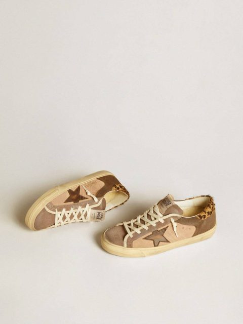Women’s Super-Star In Suede With Leather Star And Pony Skin Heel Tab Golden Goose Women Super-Star - Image 2