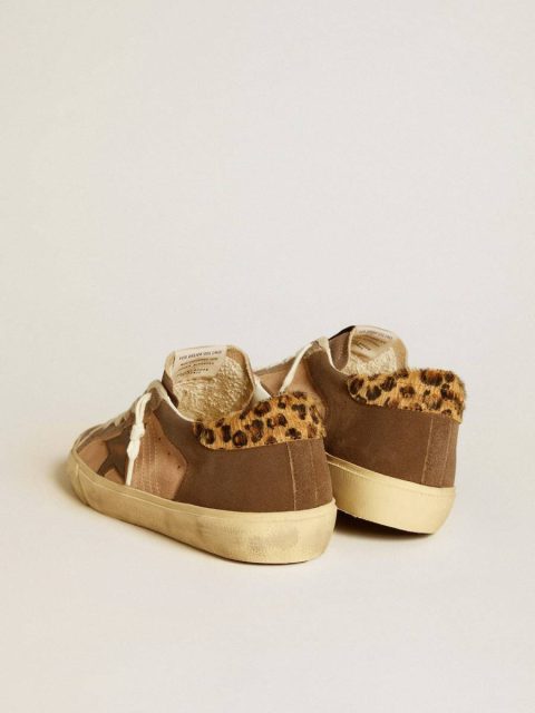 Women’s Super-Star In Suede With Leather Star And Pony Skin Heel Tab Golden Goose Women Super-Star - Image 4