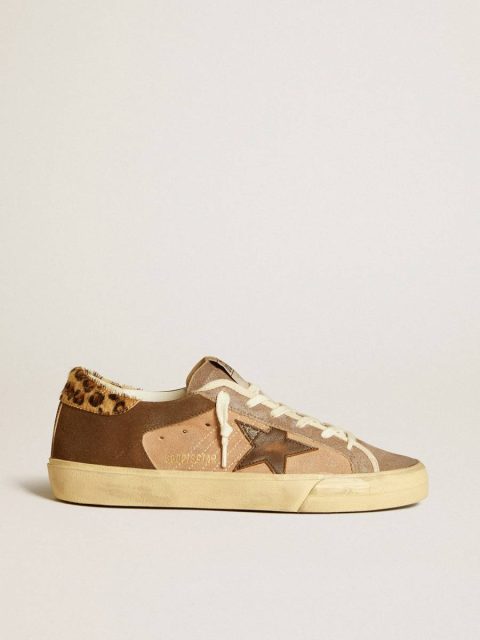 Women’s Super-Star In Suede With Leather Star And Pony Skin Heel Tab Golden Goose Women Super-Star
