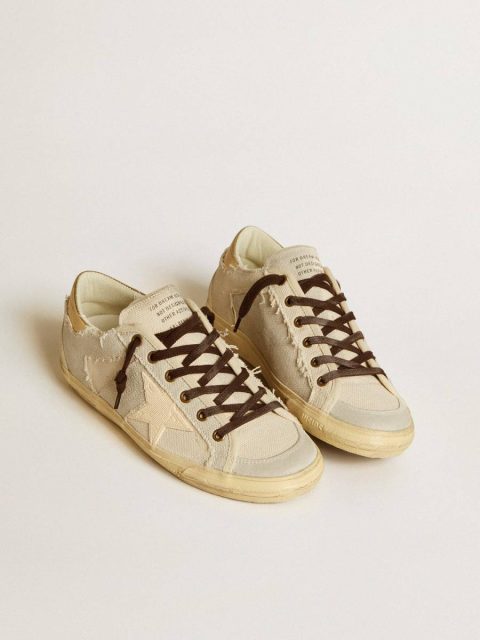 Women's Super-Star Ltd In Canvas With Tpu Star And Leather Heel Tab Golden Goose Women Super-Star - Image 2