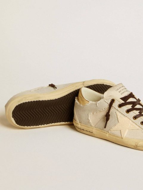 Women's Super-Star Ltd In Canvas With Tpu Star And Leather Heel Tab Golden Goose Women Super-Star - Image 4