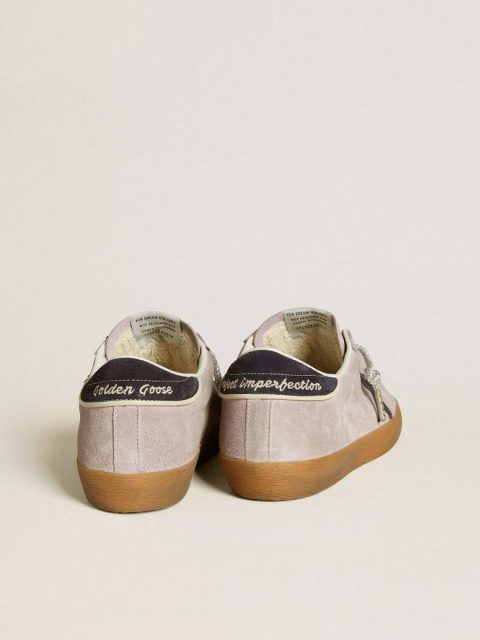 Women’s Super-Star Ltd In Lilac Suede With Midnight Blue Suede Star And Heel Tab Super-Star Golden Goose Women - Image 4