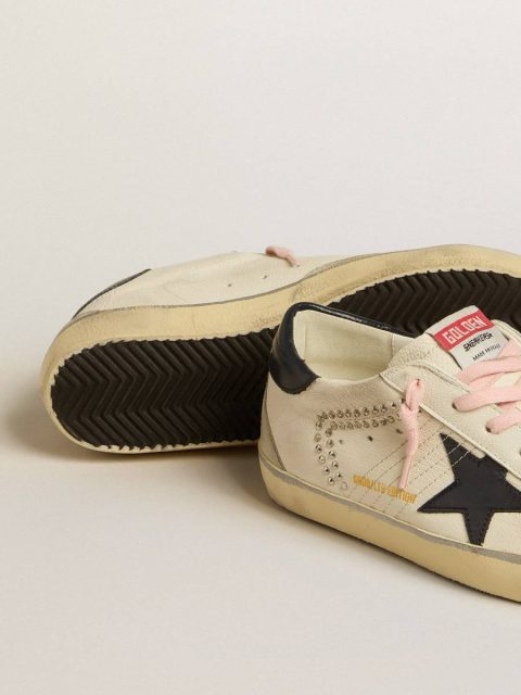 Women's Super-Star Ltd With Blue Leather Star And Decorative Studs Super-Star Women Golden Goose - Image 4