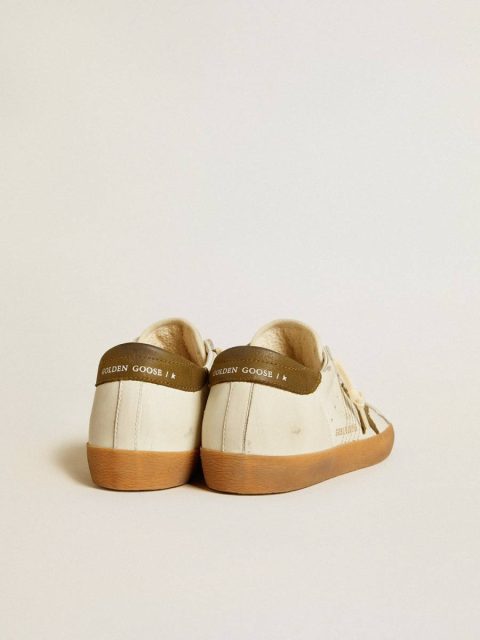 Women's Super-Star Ltd With Military Green Nubuck Star And Heel Tab Women Golden Goose White Super-Star - Image 5
