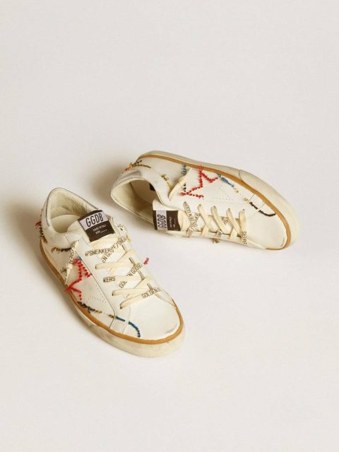 Women’s Super-Star Ltd With Perforated Star And Metallic Leather Heel Tab Super-Star Golden Goose Women - Image 2