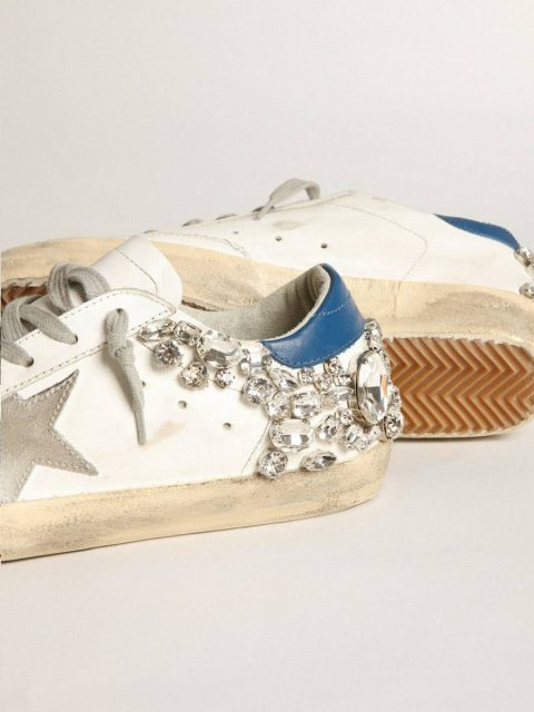 Women's Super-Star With Swarovski Stone Decoration Super-Star White Women Golden Goose - Image 3