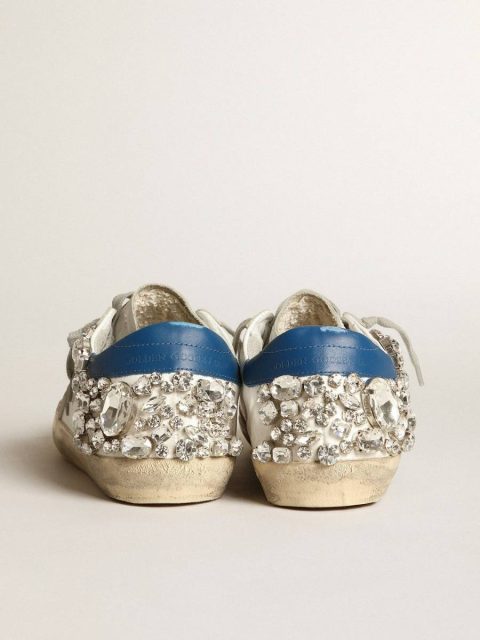 Women's Super-Star With Swarovski Stone Decoration Super-Star White Women Golden Goose - Image 4