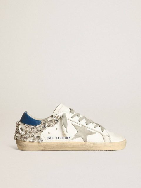 Women's Super-Star With Swarovski Stone Decoration Super-Star White Women Golden Goose