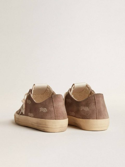 Women's V-Star In Dove-Gray Suede With Light Gray Leather Star V-Star Golden Goose Women - Image 4