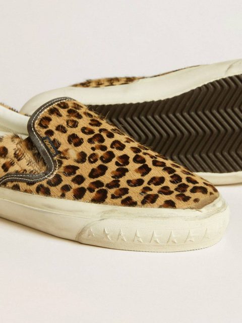 Women's Vce Penstar In Leopard-Print Pony Skin With Black Leather Heel Tab Ggdb Classics Golden Goose Women - Image 3