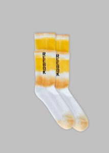 Yellow Socks & Tights Hed Mayner X Reebok Double Socks - White/Yellow Women The Frankie Shop